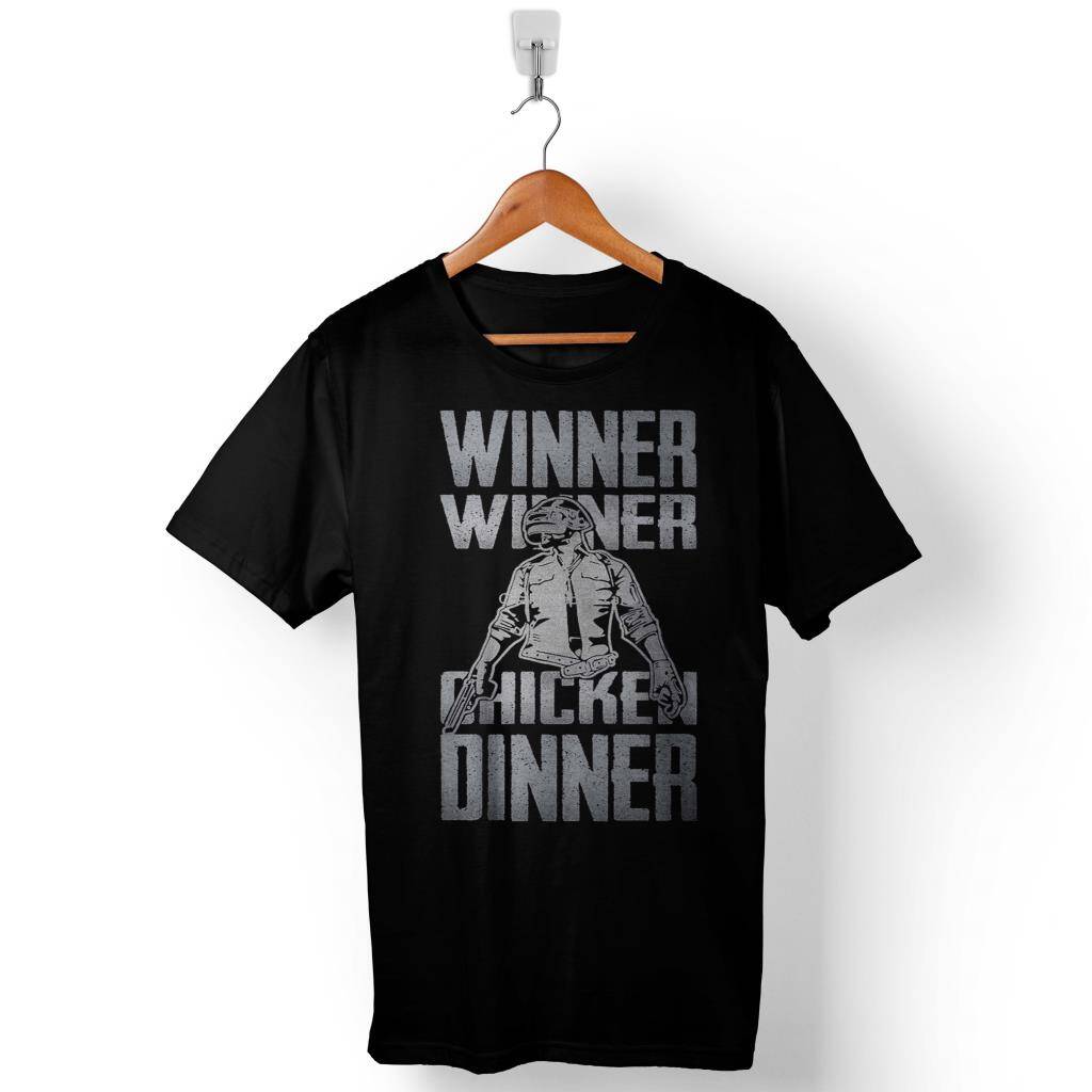 Pubg Pub G Winner Chicken Dinner Baskılı Tişört Unisex T-Shirt - 1