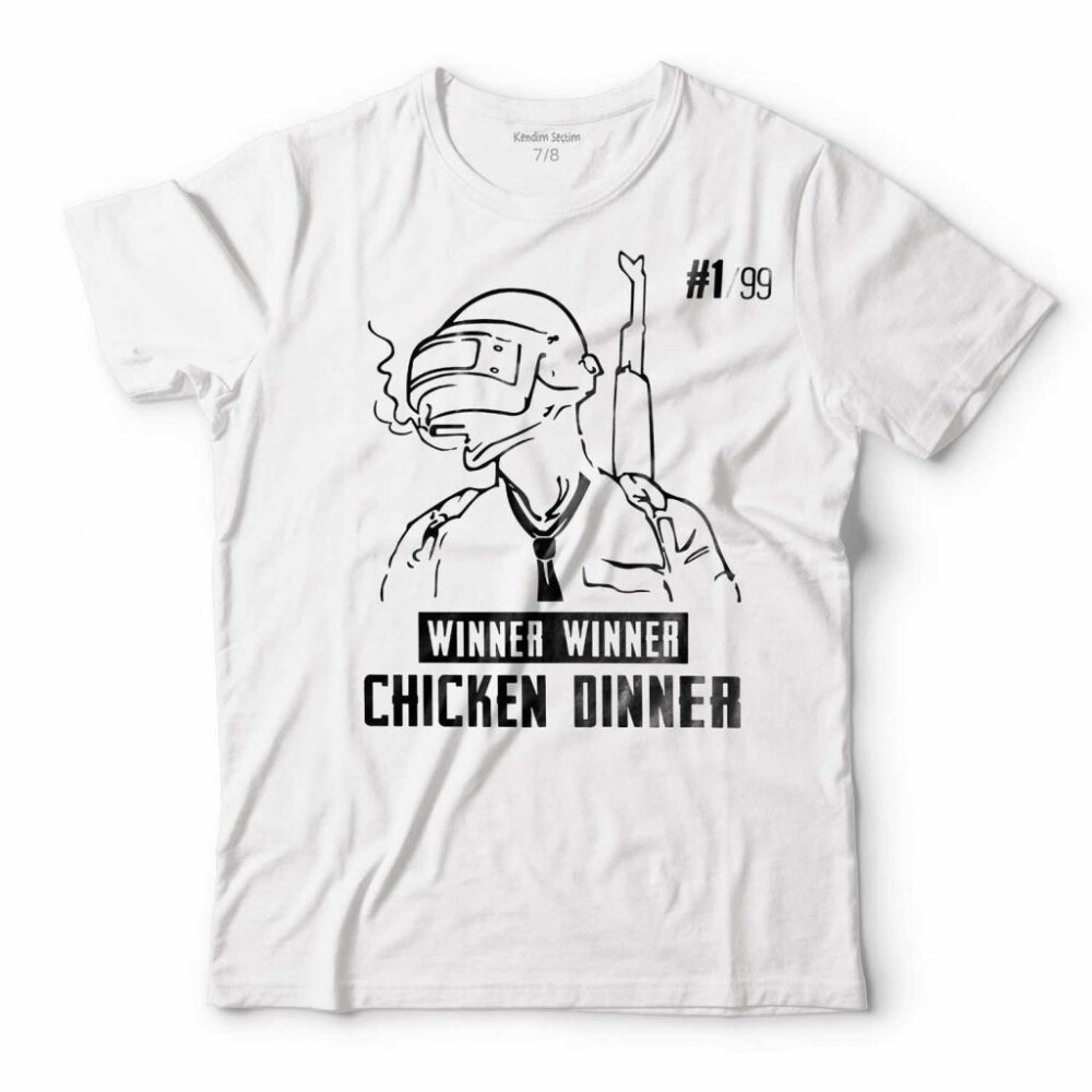 PUBG PUB G WINNER CHICKEN DINNER ÇOCUK TİŞÖRT - KENDİM SEÇTİM
