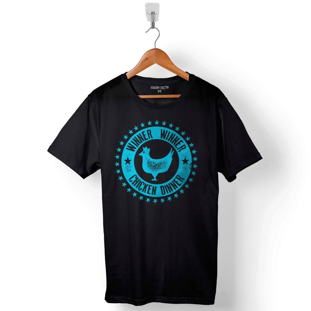 Pubg Winner Winner Chicken Dinner Baskılı Tişört Unisex T-Shirt - 1