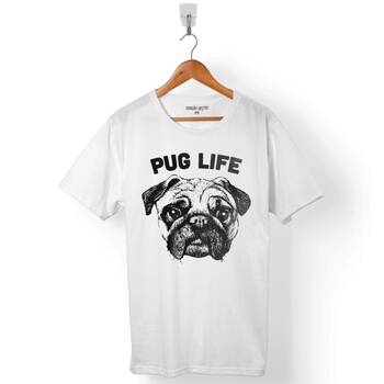 PUG LIFE DOG CHUBBY KÖPEK ERKEK TİŞÖRT - 1