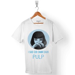 PULP FICTION I SAID GODDAMN GOD DAMN UCUZ ROMAN ERKEK TİŞÖRT - 1