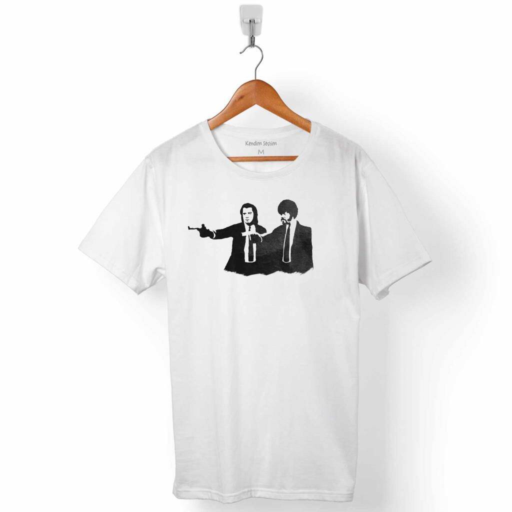PULP FICTION UCUZ ROMAN TARANTINO SILHOUETTE ERKEK TİŞÖRT