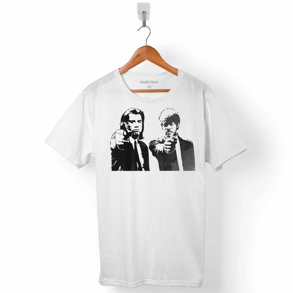 PULP FICTION UCUZ ROMAN TARANTINO SILHOUETTE ERKEK TİŞÖRT