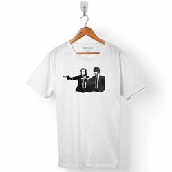 PULP FICTION UCUZ ROMAN TARANTINO SILHOUETTE ERKEK TİŞÖRT - 1