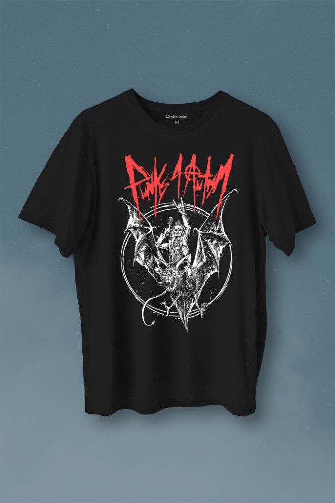 Punk 4 Autism Punk İs Not Dead Music Rock Müzik Baskılı Tişört Unisex T-Shirt - KENDİM SEÇTİM