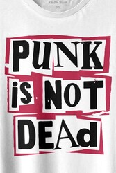 Punk Is Not Dead Rock Grunge Music Müzik Baskılı Tişört Unisex T-shirt - 2