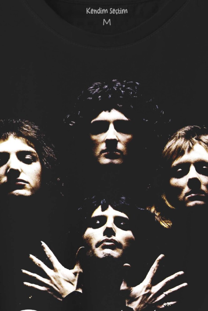 Queen English Rock Music Group Freddie Mercury Baskılı Tişört Unisex T-Shirt - 2