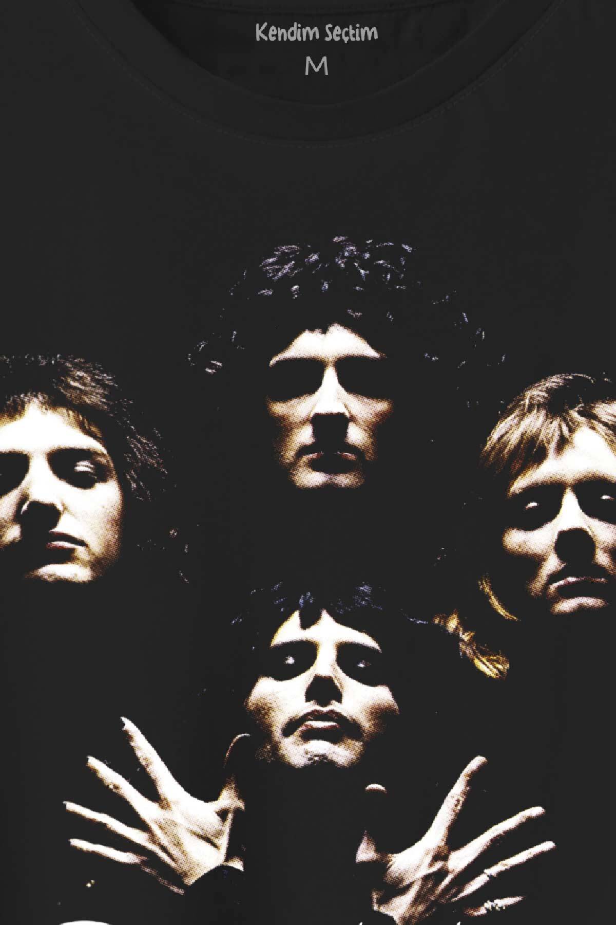 Queen English Rock Music Group Freddie Mercury Baskılı Tişört Unisex T-Shirt - 2