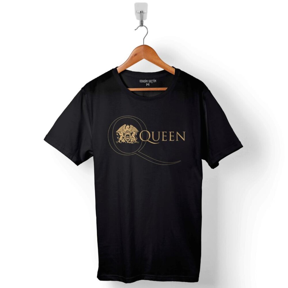 Queen Logo Freddie Mercury Eagle Rock Baskılı Tişört Unisex T-Shirt - 1