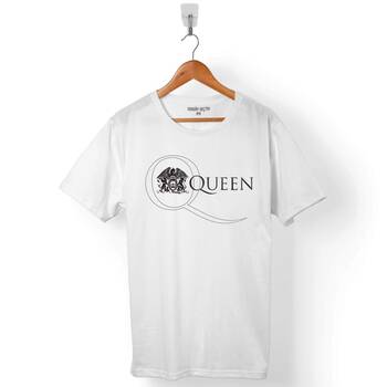 QUEEN LOGO FREDDIE MERCURY EAGLE ROCK ERKEK TİŞÖRT - 1