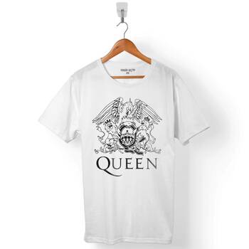 QUEEN LOGO FREDDIE MERCURY EAGLE ROCK ERKEK TİŞÖRT - 1