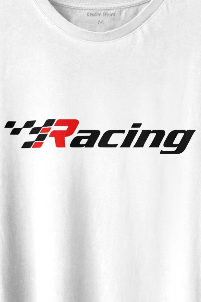 Racing Formula 1 Araba Yarışı Motor Drag Baskılı Tişört Unisex T-shirt (1)