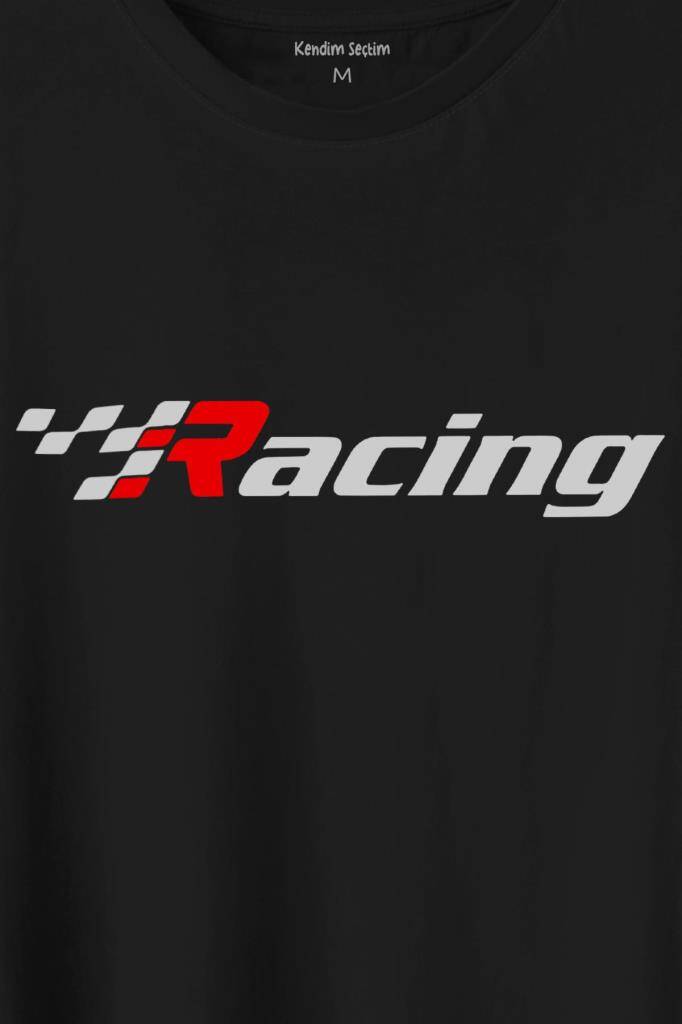 Racing Formula 1 Araba Yarışı Motor Drag Baskılı Tişört Unisex T-Shirt (1)