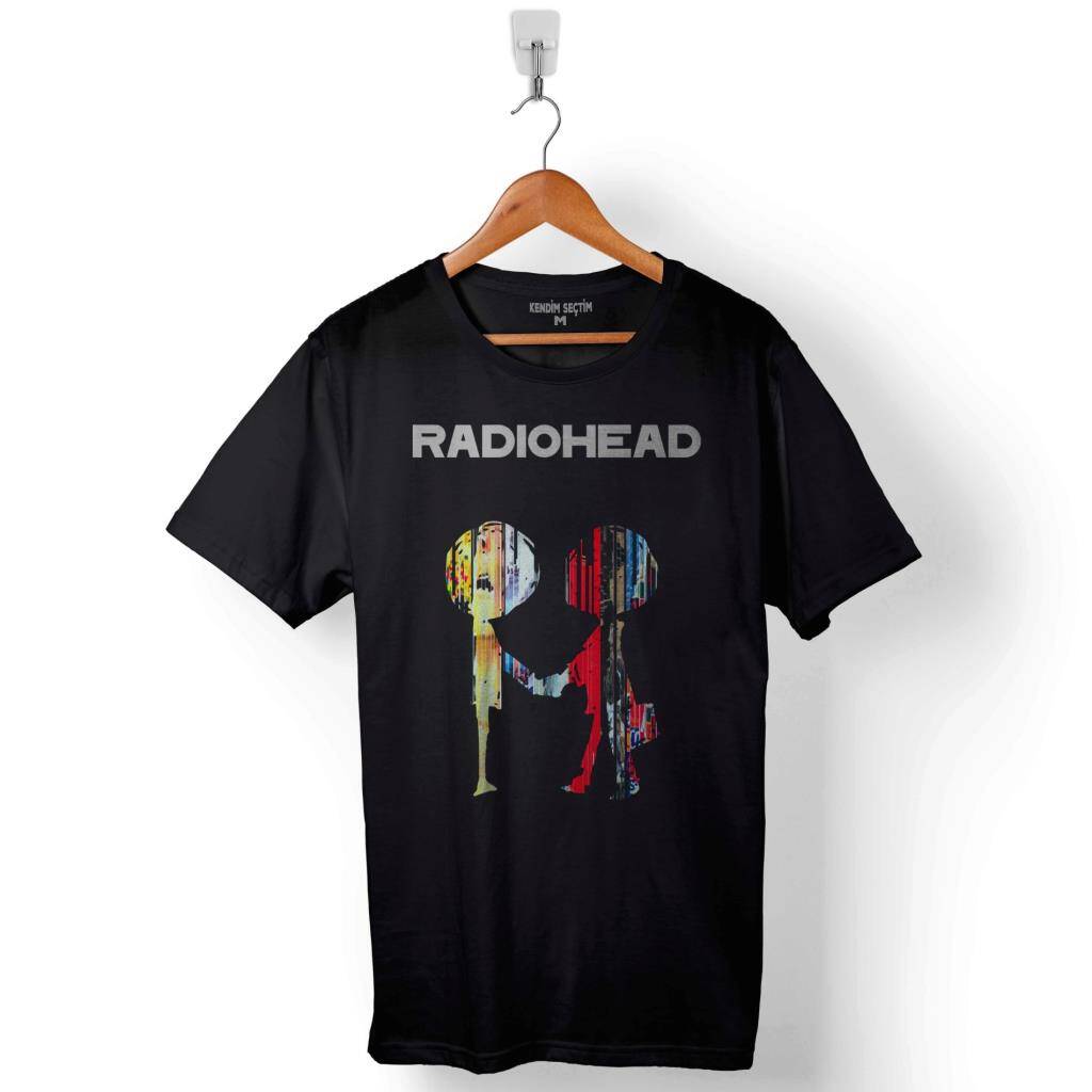 Radiohead Radio Head Logo Thom Yorke Baskılı Tişört Unisex T-Shirt - 1