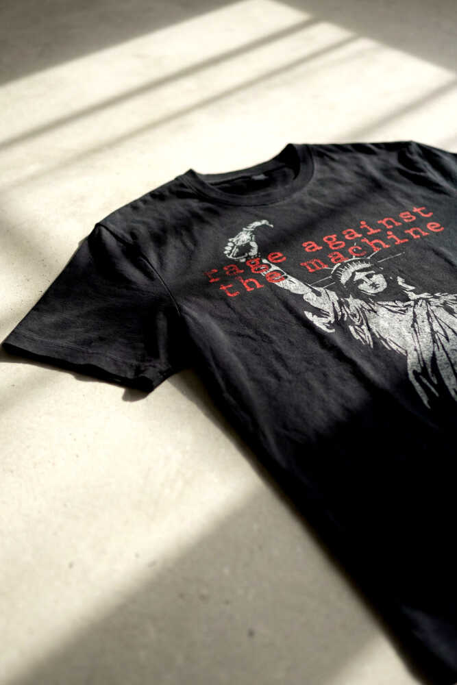 Rage Against the Machine RATM Music Rock Metal Müzik Baskılı Tişört Unisex Siyah T-shirt  (1)