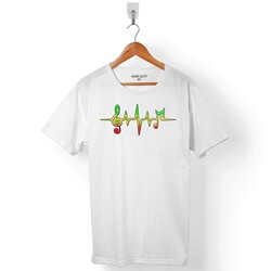 RAGGAE MUSIC LOVE AND PEACE DUB MÜZİK NOTA ERKEK TİŞÖRT - 1