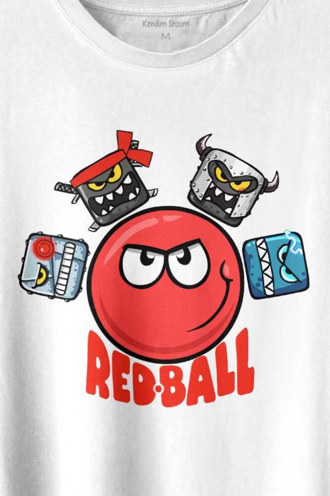 Red Ball 4 Redball Kırmızı Top Crazy Baskılı Tişört Unisex T-shirt - 2