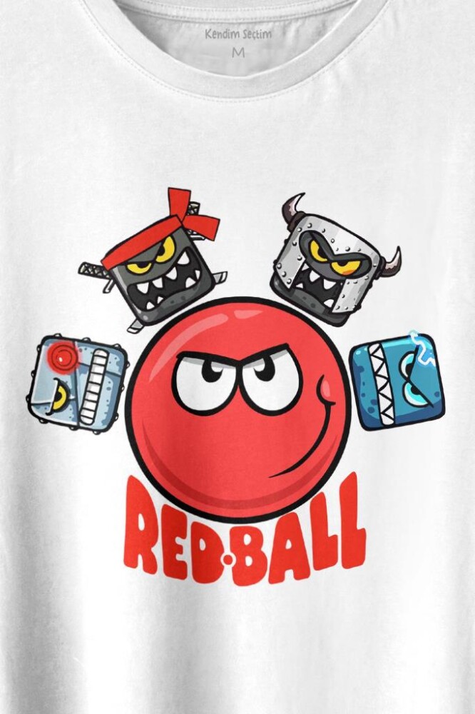 Red Ball 4 Redball Kırmızı Top Crazy Baskılı Tişört Unisex T-shirt - 2