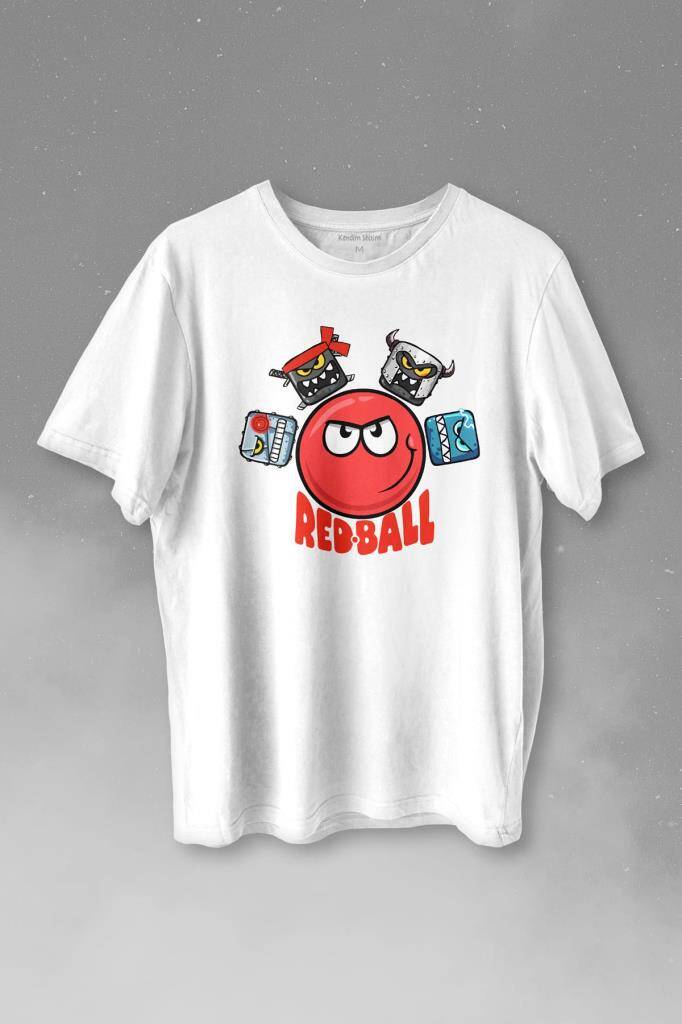 Red Ball 4 Redball Kırmızı Top Crazy Baskılı Tişört Unisex T-shirt - 1