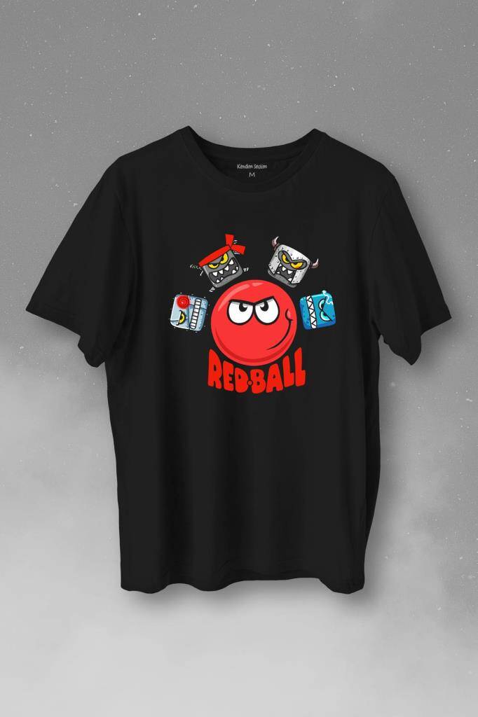 Red Ball 4 Redball Kırmızı Top Crazy Baskılı Tişört Unisex T-Shirt - 1