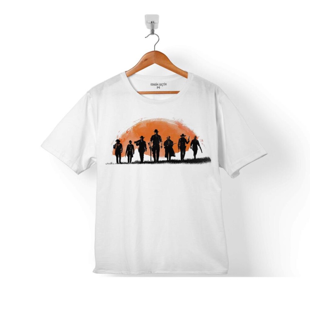 RED DEAD REDEMPTION ONLINE OYUN SİLÜET LOGO ÇOCUK TİŞÖRT - KENDİM SEÇTİM