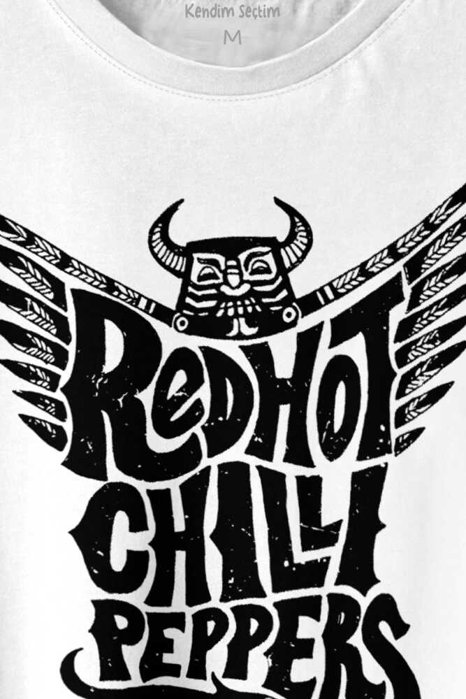 Red Hot RHCP Rock Müzik Music Baskılı Tişört Unisex T-shirt (1)