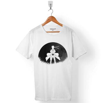 RED MOON NARUTO SILHOUETTE SPY ANIME MANGA ERKEK TİŞÖRT - 1