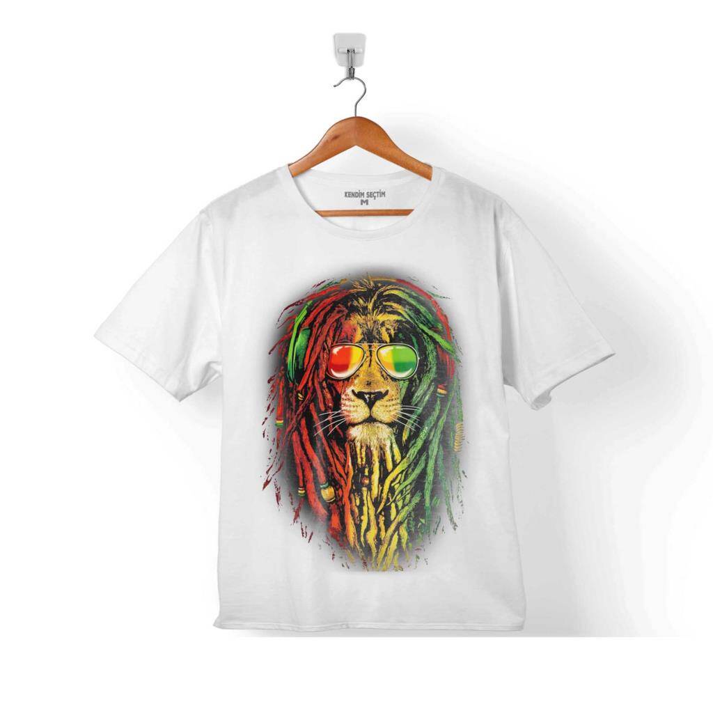 REGGAE BOB MARLEY ASLAN LION MÜZİK KRALI ÇOCUK TİŞÖRT - 1