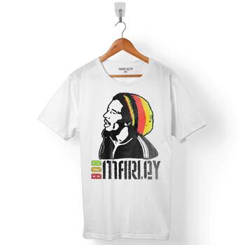 REGGAE BOB MARLEY MÜZİK KRALI ERKEK TİŞÖRT - 1