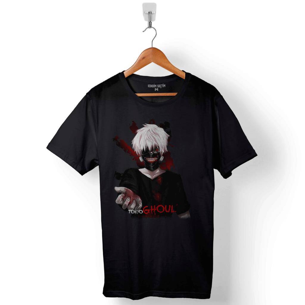 Render Kanekı Tokyo Ghoul Baskılı Tişört Unisex T-Shirt - 1