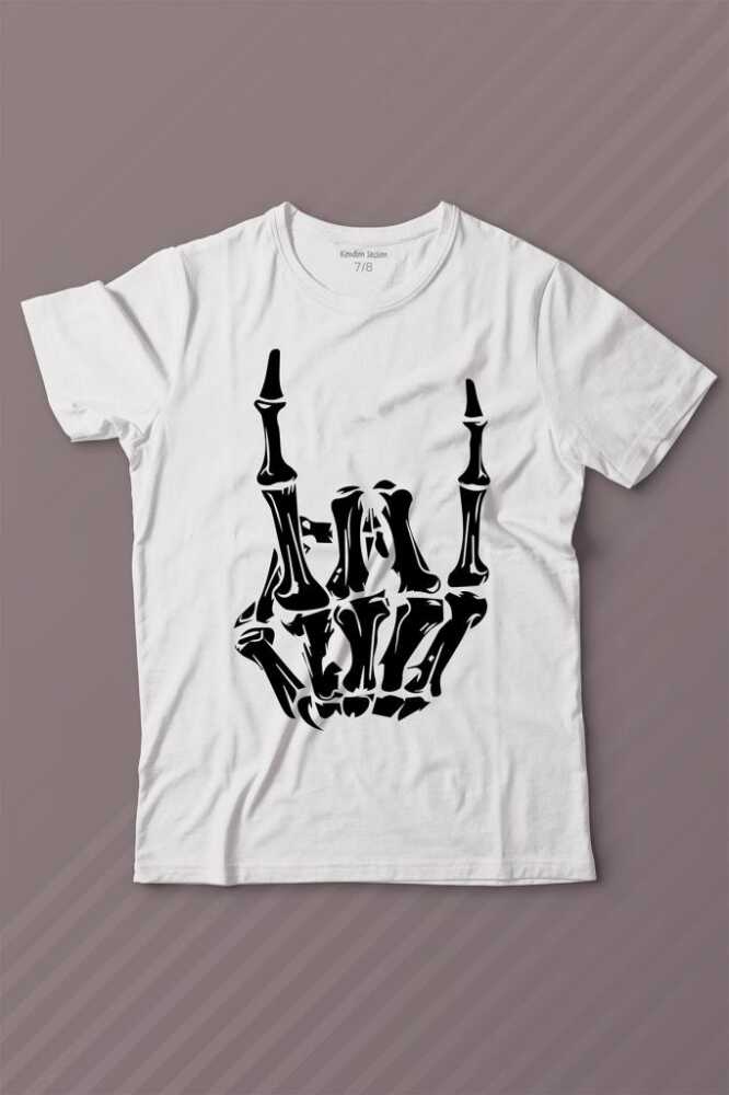 Rock And Roll Music Sert Müzik Baskılı Tişört Çocuk T-shirt - 1
