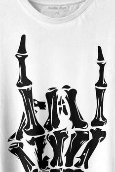 Rock And Roll Music Sert Müzik Baskılı Tişört Unisex T-shirt - 2
