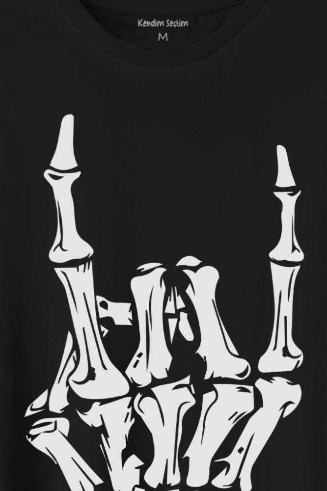 Rock And Roll Music Sert Müzik Baskılı Tişört Unisex T-Shirt - 2