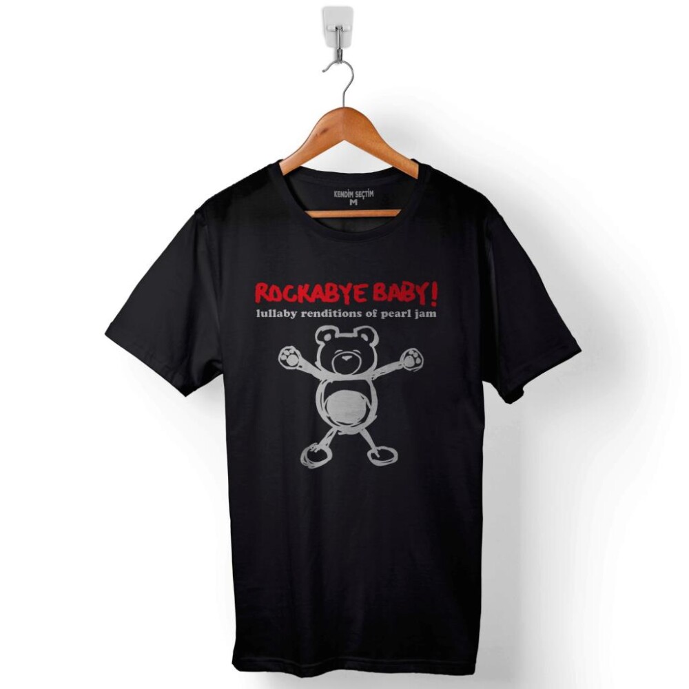 Rockabye Baby Pearl Jam Alive Logo Baskılı Tişört Unisex T-Shirt - 1