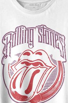 Rolling Stones Rock Retro 70S 80S Music Baskılı Tişört Unisex T-shirt - 2