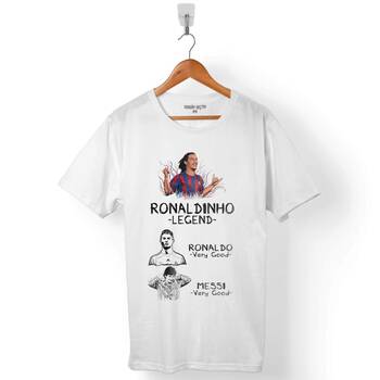 RONALDINHO EFSANE MESSI RONALDO ERKEK TİŞÖRT - 1