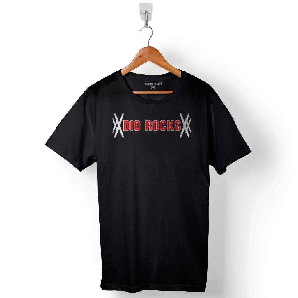 Ronnıe James Dıo Returns Logo Baskılı Tişört Unisex T-Shirt - 1