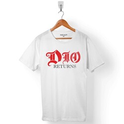 RONNIE JAMES DIO RETURNS LOGO ERKEK TİŞÖRT - 1