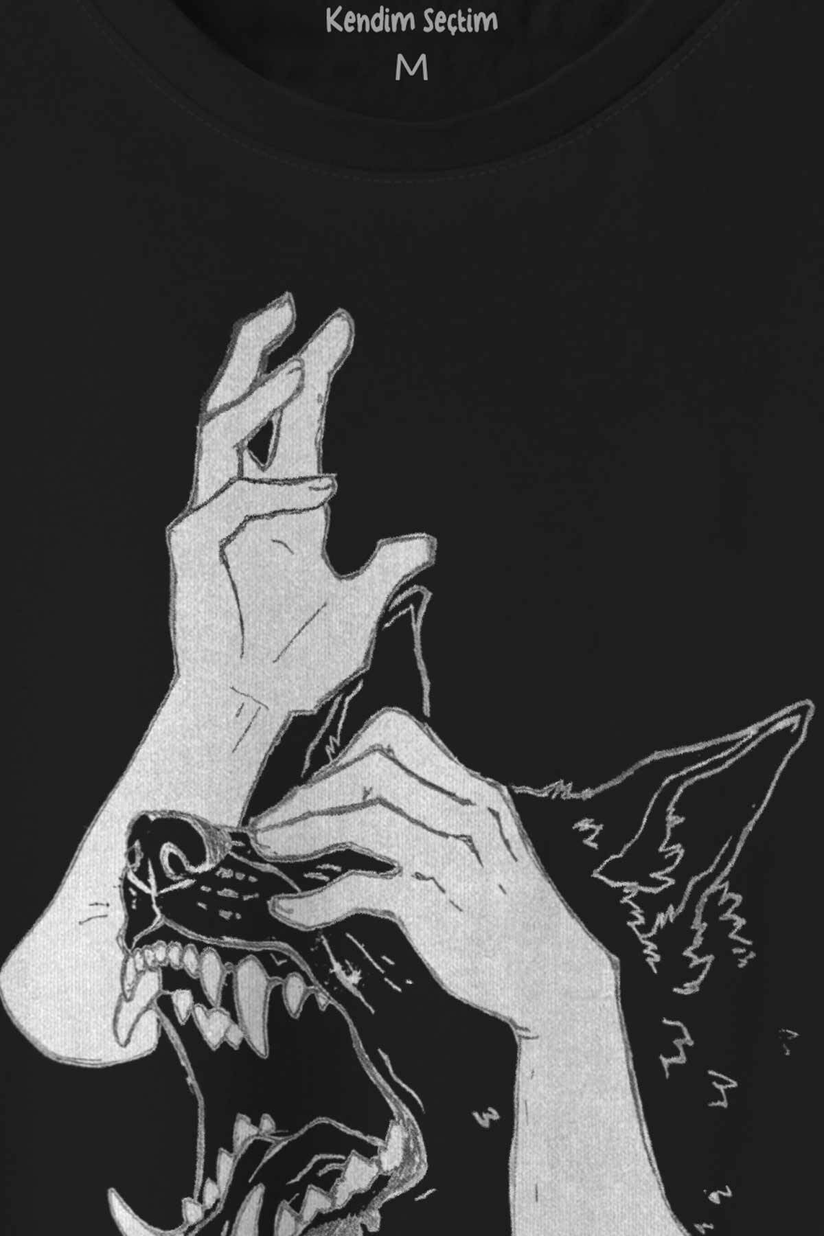 Sad Bötch Dog Asi Baskılı Tişört Unisex T-shirt - 2