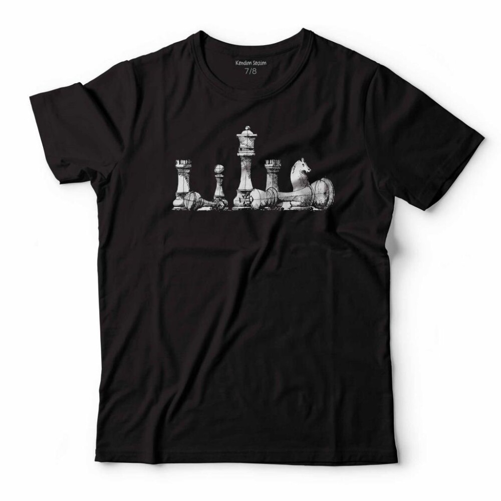 SATRANÇ CHESS KALE VEZİR AT SANTRANÇ ÇOCUK TİŞÖRT - KENDİM SEÇTİM