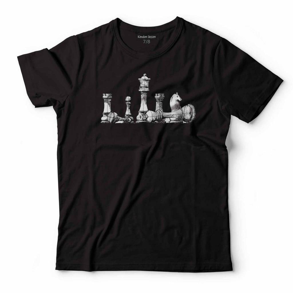 SATRANÇ CHESS KALE VEZİR AT SANTRANÇ ÇOCUK TİŞÖRT - 1