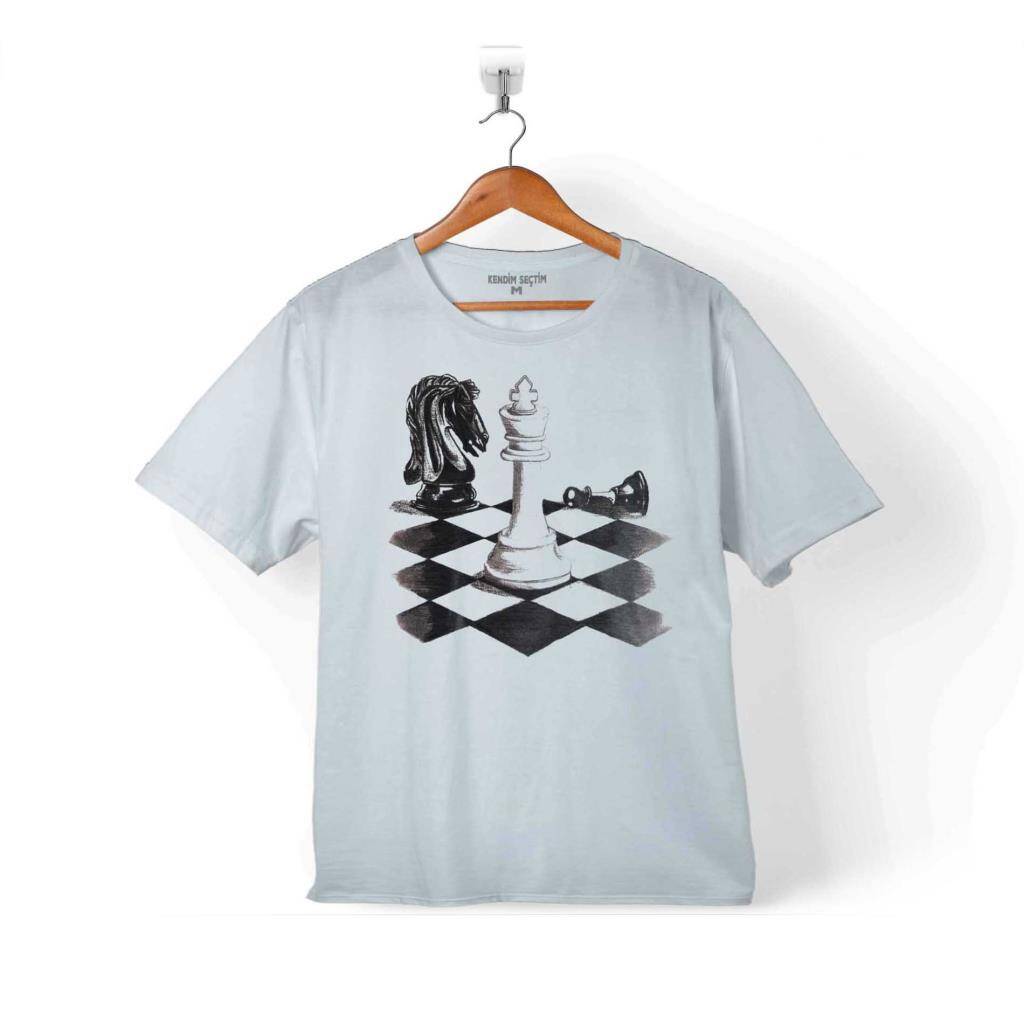 SATRANÇ ZEKA OYUNU ŞAH MAT VEZİR CHESS ÇOCUK TİŞÖRT - 1