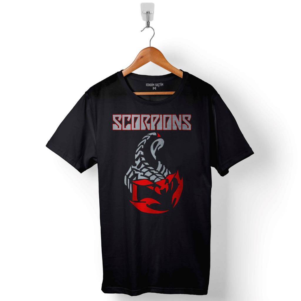 Scorpions Buen Metal Rock Akrep Burcu Baskılı Tişört Unisex T-Shirt - 1
