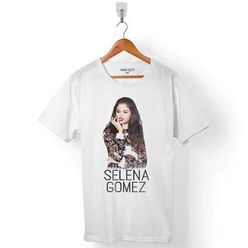SELENA GOMEZ FOTOĞRAF TASARIMLI ERKEK TİŞÖRT - 1