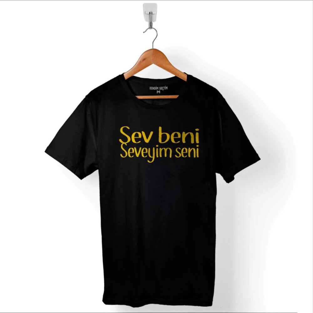 Sev Beni Seveyim Seni Çiçek Abbas Şener Şen Baskılı Tişört Unisex T-Shirt - 1