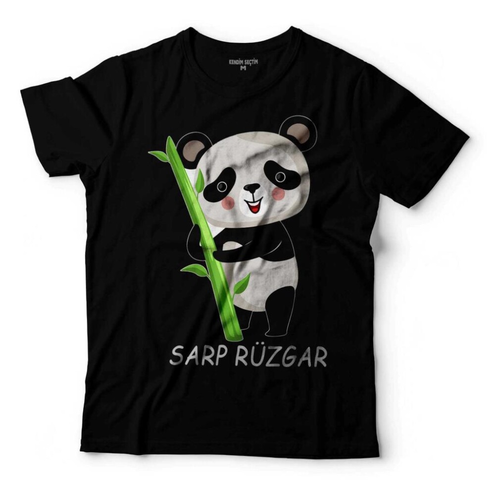 SEVİMLİ AYI PANDA BEAR KİŞİYE ADINIZA ÖZEL İSİMLİ ÇOCUK TİŞÖRT - 1