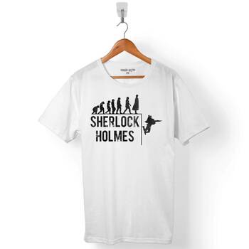 SHERLOCK HOLMES EVRİM THE EVOLUTION OF MAN ERKEK TİŞÖRT - 1