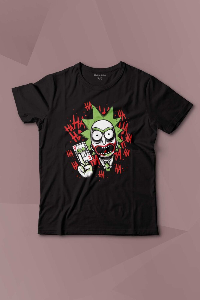 Siyah Kısa Kol T-shirt Joker Dizi Film Baskılı Çocuk Tişört - KENDİM SEÇTİM