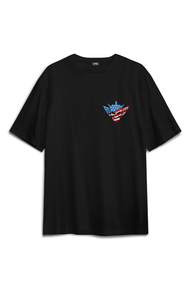 Siyah Relax Fit T-shirt Cody Rhodes Nightmare Family Wwe Amerikan Güreşi Gym Baskılı Oversize T-shirt - 2