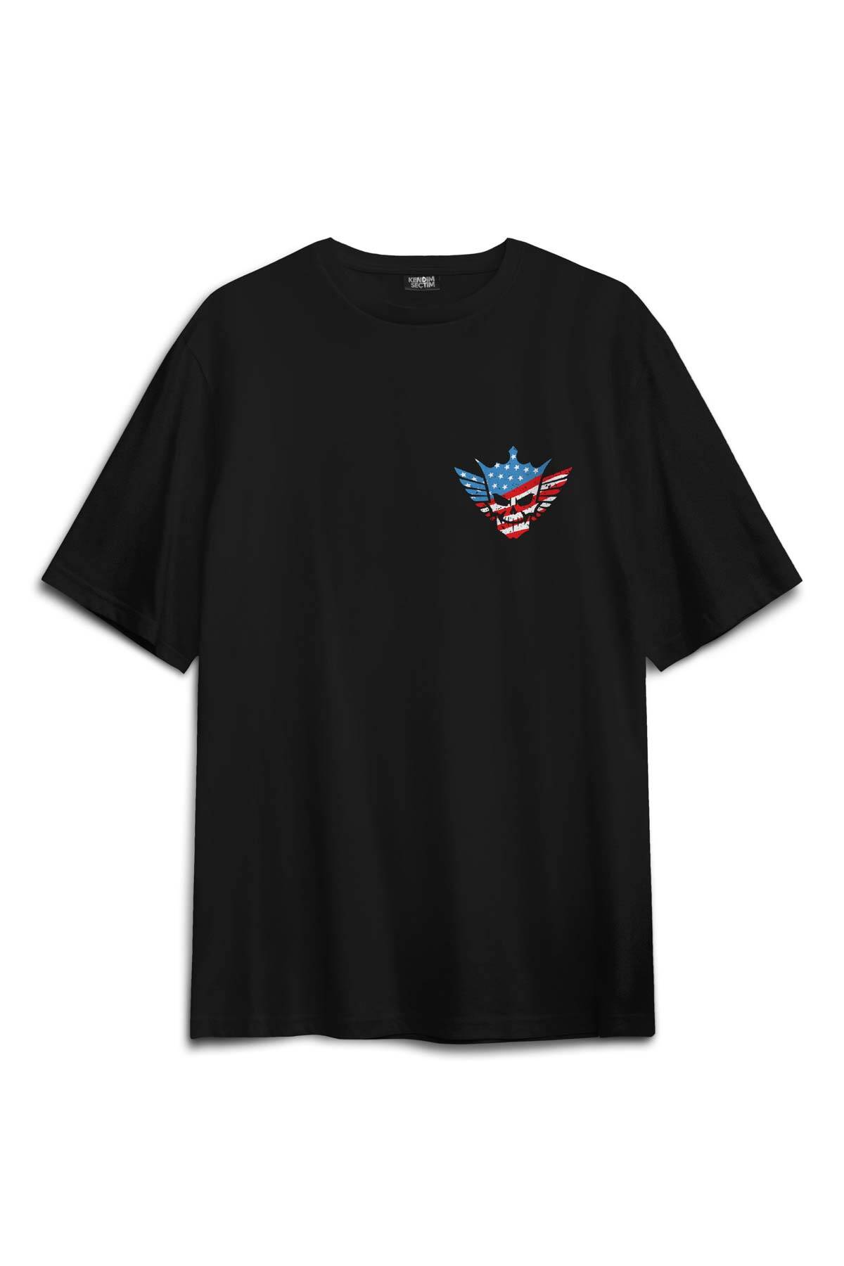 Siyah Relax Fit T-shirt Cody Rhodes Nightmare Family Wwe Amerikan Güreşi Gym Baskılı Oversize T-shirt - 2